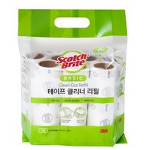 3M 베이직 테이프클리너 대형 리필 7개입, 7개