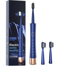 전동칫솔음파 전동 칫솔 치아 미백 성인용 치과 스마트 진동기 청소 도구칫솔, [02] Blue