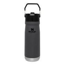 스탠리 아이스플로우 플립스트로 650미리 차콜 / 워터보틀 손잡이텀블러, 단품, 650ml