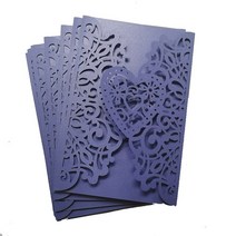 생일축하카드 팝업카드 메세지 세트10장 세트/50장 세트 청첩장 카드 레이저, 06 Navy Blue Cover_02 25장 세트