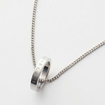 엠엠식스 메종 마르지엘라 명품23FW MM6 로고링 목걸이 실버 SM6UU0020 SV0128 951 4265258226410159