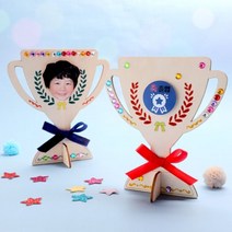 아트랄라 스페셜 우드 트로피 (1인용) 미술놀이 만들기키트 집콕놀이 유아미술재료, 단품