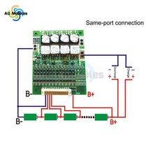 BMS보드13S 48V 50A 18650 리튬 이온 배터리 팩 BMS 보호 PCB 보드 전자 전기 자동차 밸런스 차량용, 한개옵션0