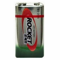 로게트 가정용 9V 사각 망간건전지 10P 밧데리 디카, 단품
