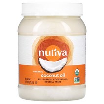 NUTIVA 유기농 코코넛 오일 다용도 식용유 1.6L(54FL, 1600ml