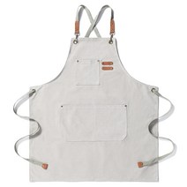 피플유니버스 공방 카페 디자인 앞치마, 화이트