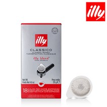 illy 일리 커피 클라시코 파드 18개입 파드커피, 7g, 18 개입