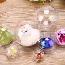 투명 플라스틱볼 6p세트/ 7cm 아크릴구 투명캡슐, 본상품선택
