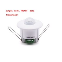 온도 습도 센서 보일러 온수매트 부품 스위치 NTC 컨트롤러 케이블 전기 장치 DC9V-24V 360 학위 미니 매입형 PIR 천장 점유 모션 감지기 출력 모드 RS485 데이터