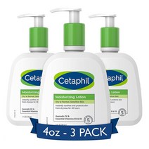 Cetaphil 세타필 하이드레이팅 모이스처라이저 보습 로션 모든 피부 타입 118ml 3팩