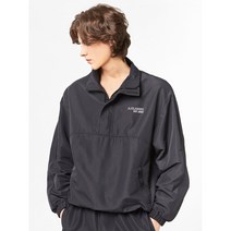 [아키클래식]트렌디하고 스포티한 무드의 하이넥 아노락 자켓 블랙