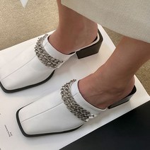 모노바비 쟌트 볼드 체인 뮬 5cm