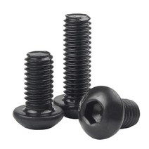 M8 블랙 5개 육각 소켓 트러스 헤드 볼트 ISO7380 둥근 머리 나사 Grade 10.9, M8 (5pcs), 12mm