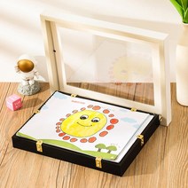 태월 스케치북 통째로넣는 그림보관 액자, 가로21*30cm, 화이트