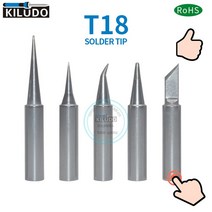 Kiludo 5pcs T18-BL I BRO2 B K 시리즈 납땜 팁 hakko fx-888/888D 철 FX-8801/8802/8803, 15 T18-C4