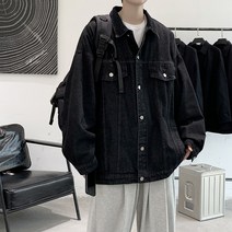 kirahosi 키라호시 데님 자켓 남자 봄 여름 유행 잘 생긴 캐주얼 자켓 홍콩 스타일 스트리트 잘 생긴 느슨한 툴링 탑 유행 P17KBV