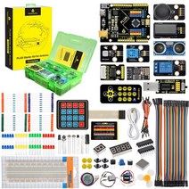 아두이노 키트 드론 코딩 서보모터 장난감 로봇 와이파이 센서 keyestudio 줄기 arduino uno 스타터 전자 프로젝트용 완전한 iot 스타터 스크래치 그래픽 지원, 우노 플러스 보드 포함