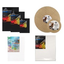 피닉스 캔버스 면천 원형 타원형 3D 검정 황마, 아사천 2P