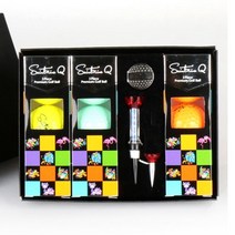 카시야 골프 선물 세트 골프 기프트 세트 컬러 9구 B, 퍼팅라인볼마커, 싱글스프링골프티