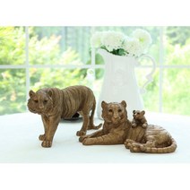 재물 행운 대박기원 호랑이띠선물 장식품 빈공간 피규어 개업선물 홈데코 키덜트 카페, 엄마와 아가 호랑이