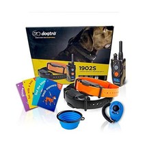 Dogtra 1902S 투 도그 원격 교육 칼라 - 3/4마일 범위 충전식 방수 플러스 1 아이클릭 카드 제스틱 클릭 트레이너 가치 번들