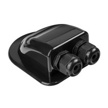 rv부품 후크 용품 캠핑 car junction box roof wire entry solar cable motorhome entry gland box camper, 블랙 2
