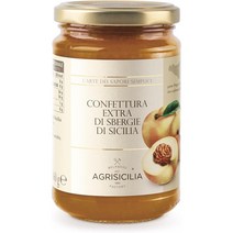 이탈리아 아그리시칠리아 AGRISICILIA 엑스트라 시칠리아 스베르기 복숭아잼 360g, 4팩