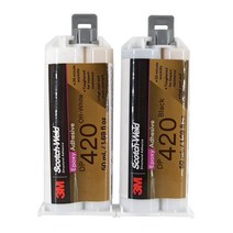 에폭시 3M 에폭시 접착제 DP420 수지 리버 테이블 2-1 스타터 키트 미색/검정색 50ml, 02 Black Chinese
