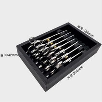 미용 가위 거치대 통가죽 미용 정리대 / 츄레이 거치대 헤어, 통가죽브라운, 1개