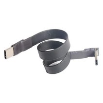 USB 3.1 타입 C 타입 C 연장 케이블 90도 어댑터 FPC FPV 리본 플랫 USB C 케이블 3A 10Gbps의 EMI 차폐 15cm에, 하나, 보여진 바와 같이