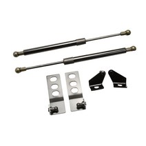 KUNSYOUKIM 토요타 RAV4 RAV 4 2019-2021 전면 보닛 후드 수정 탄소 섬유 가스 충전 충격 댐퍼 스프링 스트럿 바 (2개) (블랙 섬유)