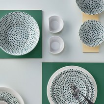 더슨 모자이크 셰프 다용도볼 小 165mm 그린색상 프리미엄 영국산 도자기