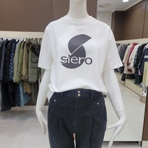 시에로 후로피 심볼 로고 베이직 반팔 티셔츠-SI2TSF451WH