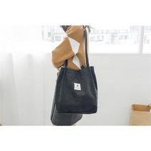 [당일배송] 루리89 패치 데일리 롱 코듀로이 여성 에코백 가방 숄더백