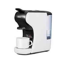 독일 수입 HiBREW H1 19 바 4 in 1 멀티 캡슐 에스프레소 머신 커피 패드 머신 Dolce Nespresso, 권위 있는, 하얀색