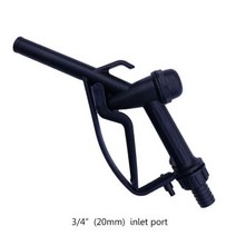 유량계 디지털 전자식 후크 25mm 20mm 1quot가 있는 플라스틱 수동 헤비 듀티 연료 노즐 건 34quot 스트레이트 스파우트 - 디젤 앰프 가솔린 노즐 최대 유량, 0.75