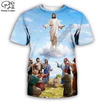 예수님 그리스도 PLstar Cosmos Christian olic Jesus R Streetwear 3DPrint Summer Casual Funny T-shirts, 02 T-shirts_07 XXXL