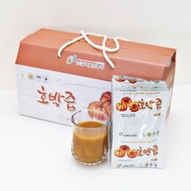 [흙의 미학] 달지않는 호박즙 2박스(100ml x 60팩) 저온추출 무설탕, 60팩, 100ml