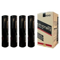 오공 검정랩 공업용랩 스트레치필름 1박스 20micx50cmx400m 수동랩 4개 랩핑 비닐랩, 4개입