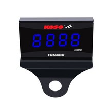 Koso-오토바이 타코미터 RPM 미터 디지털 스퀘어 LCD 디스플레이 엔진 타치 BMW 야마하 가와사키 레이싱 오, 02 Blue SET
