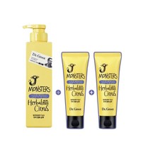 리엔 닥터그루트 제이 몬스터즈 두피 정화 샴푸 허벌 시트러스향 400g 385ml x 1개 75ml x 2개 (정수리 냄새 제거 미세먼지 딥클렌징)
