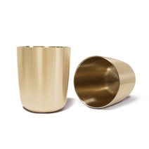 간지아리빙 수공예 방짜유기 물컵 물잔, 방짜유기-물컵(1개)