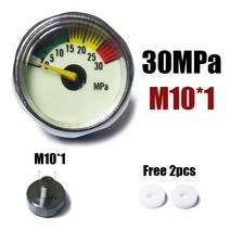 co2레귤레이터 분배기 레귤레이터 이탄 미니 게이지 Manometre 25mm 1 인치 핸드 펌프 밸브 액세서리 레귤, 11 30MPa M10
