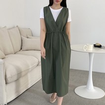 뷔스띠에 롱원피스 허리밴딩 소녀풍 원피스