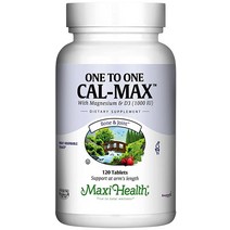 Maxi Health 비타민 D3 (1000 IU) 및 마그네슘 (500mg)이 함유된 칼슘 보충제 500mg - 남성 및 여, 120 Count (Pack of 1)