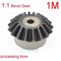 베벨기어 웜기어 감속기 1M 15/16/18/20/24/25/26/28/30 치아 테이퍼 베벨 기어 휠 가공 홀 1:1 90도 모터, 03 18 Teeth