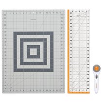 Fiskars Crafts 952301010 회전 재봉 커팅 세트 (3피스) 그레이, Rotary Cutting Set_Original 3-