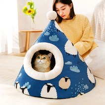 캣츠 꼬깔 고양이겨울집 고양이집 하우스 실외고양이집 고양이숨집 꼬깔집 냥이하우스 야외, 양양(A)_M