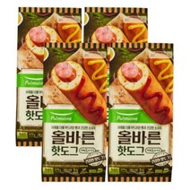 풀무원 올바른 핫도그 75g 5개입 4봉 총20개, 4개