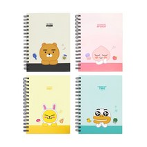 카카오프렌즈 A5 스프링 인덱스 노트, 튜브